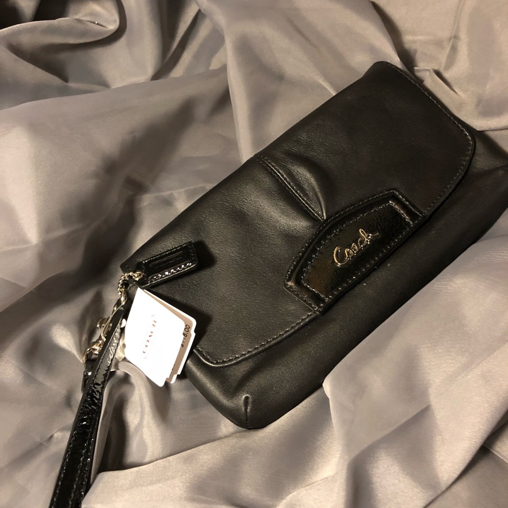 Coach Leather Clutch Wristlet